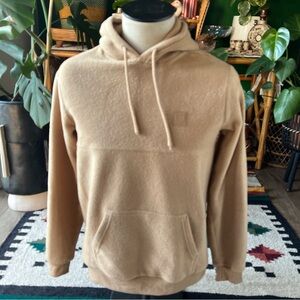 Brixton Tan Polar Fleece Hoodie Size M